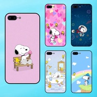 Case iPhone 7 Plus, 8 Plus Black Bezel Snoopy Cute Cartoon Cute Cartoon Dog