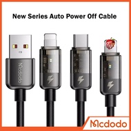 [1 Yr Warranty] Mcdodo Auto Power Off USB-C To USB-C Type Cable With E-mark Chip Transparent Cable F
