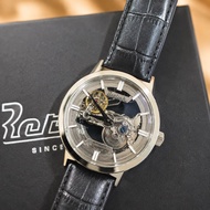 Berlink Skeleton Automatic Watch 42mm Men Luxury Mechanical Leather Strap Transparent Dial | 5 Years