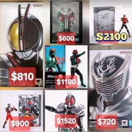 全新 日本限定EXPO SHF S.H.FiguartsKuuga假面騎士 幪面超人 (真骨彫製法) 仮面ライダー1号(桜島Ver.) 超古代戰士 古迦 空我售價: $2100龍騎:售價:$720龍騎