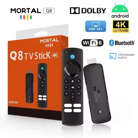 Global Version Q8 Android10 TV Stick Allwinner H313 Chip Wifi6 BT5.0 Voice Remote 4K 60FPS Stream Me