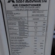 ac mitsubishi 1/2 pk second