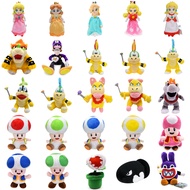 ตุ๊กตา Mario Bros ชุดเจ้าหญิงพีช Rosalina Daisy Toadette ของเล่นตุ๊กตา Larry Wendy Iggy Toad Peluche