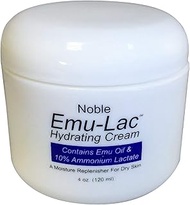 Noble Mystique Emu-Lac Hydrating Cream with Emu Oil and 10% Ammonium Lactate, 4 Oz (120 ml)
