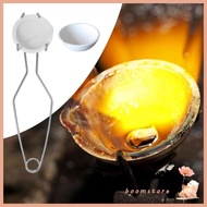 Boom Quartz Crucible Melting Set Small Melting Crucible Bowl Set with Whip Tongs Melting Dish Set Je