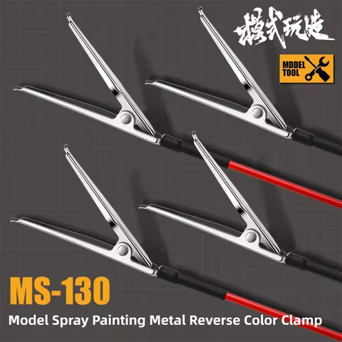 MSWZ 10Pcs Reverse Spray Clips for Gundam Military Model Parts Holding Fixing Auxiliary Tool for Air