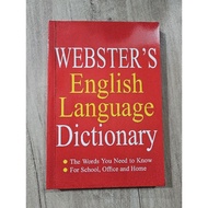 Webster's English Language Dictionary Dictionary English