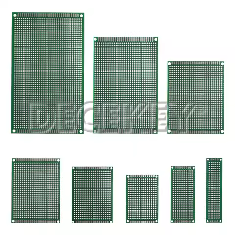 2x8/3x7/4x6/5x7/7x9/8x12/9x15cm PCB Board Prototype Board Green Double Sided Circuit Boards For DIY 