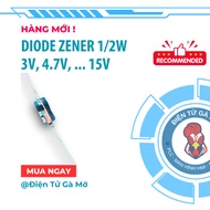 [2 CONS] Zener Diode 1/2W Voltages 2.0V, 2.4V, 3V, 3.3V, 4.7V, 5.1V, 6.2V, 6.8V, 8.2V, 10V, 12V,... 