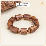 Vòng tay trầm hương tự nhiên chuỗi hạt Trụ Trúc Việt Nam Thiên Mộc Hương trầm tốc Việt Nam - tôn vẻ 