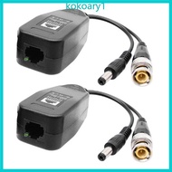 KOKO 4 in 1 CCTV Signal Transmitters For AHDs CVIs TVIs CVBS Systems Twisted Pair Extended Ranges AB