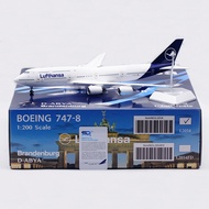 Ready Stock SQ Wings 1: 200 Alloy Airplane Model Hensa Airlines Boeing B747-8I D-ABYA