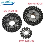 69W Gear set for Yamaha 4 stroke 60HP boat Motor Pinion  engine 69W-45551-00 69W-45560-00 62Y-45571-