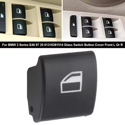 Car Window Switch Repair Button For BMW 3 Series E46 97 20 61318381514 Glass Switch Button Cover Fro