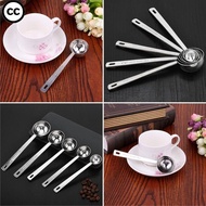 CC Coffee Scoop, Thicken Blending Measuring Spoon, High-quality Stainless Steel 5/10/15/20/30ML Tabl