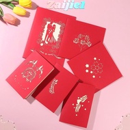 ZAIJIE1 1Pcs Greeting Cards Birthday Christmas Blessing Card Pop Up Party Supplies Gift Wedding Invitations