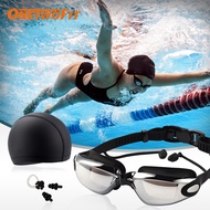 OneTwoFit ชุดแว่นตาว่ายน้ำ ซิลิโคน ป้องกัน,Anti-shatter, กันน้ำ ป้องกันแสงแดด UV