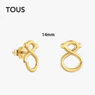 TOUS 9 Kt Gold Earrings Bear Design 14 Mm TOUS Infinity Suitable For Women Birthday Gift Valentine'S