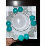 Moonstone+Amazonite bracelet