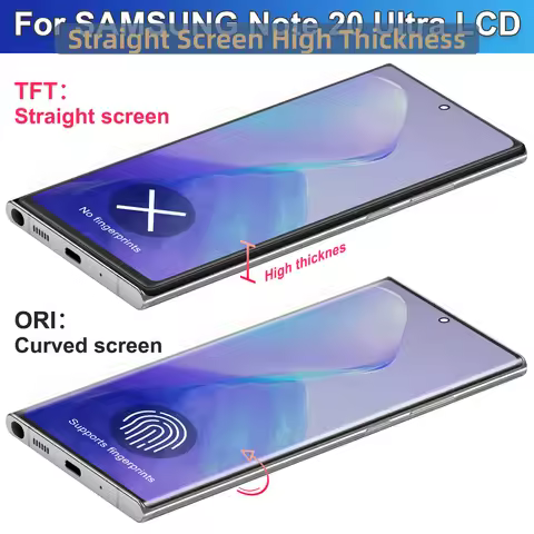 TFT For Samsung Note20 Ultra Screen 4G LCD Touch Screen Replacement +Frame For Samsung Galaxy Note 2