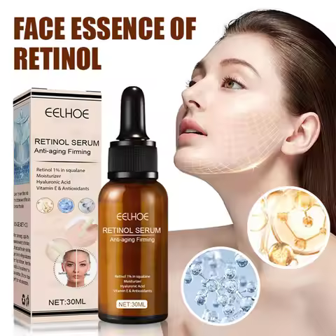 Instant Wrinkle Remove Serum Retinol Lifting Firming Anti Aging Essence Fade Fine Lines Whitening Fa