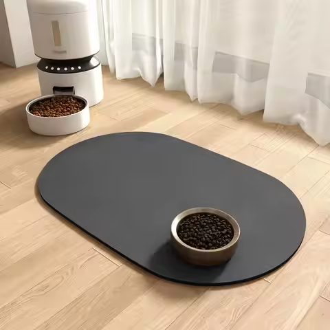 Absorbent Dog Food Mat-Dog Mat for Food and Water Bowl Quick Dry Pet Food Mat No Stains Dog Feeding 