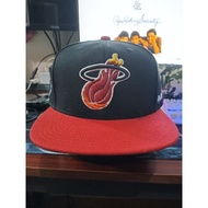 Mitchell and Ness Fitted OG Logo Miami Heat Cap