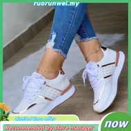 Ready stock kasut sukan perempuan sport wanita hitam putih plus size 35-43 2023 new fashion breathab