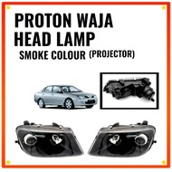 Proton Waja Black Smoke Head Light Lamp Projector Lampu Depan Besar