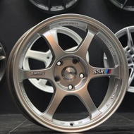 NEW RIM SSR TYPE C 17INCH 4H114.3 5H112/114.3 ET38 BLACK/HYPER SILVER/LIGHT GOLD THAILAND (PRICE FOR