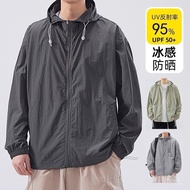 Taiwan Shipping Summer Jacket Outdoor Anti-Ultraviolet Sunscreen Clothing Men upf50+Cool Feeling Loo