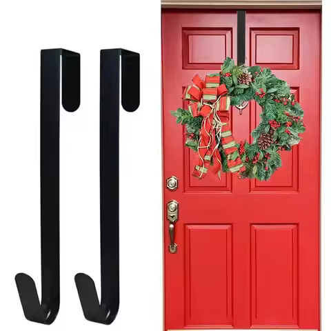 30cm/12in Wreath Hanger Rustproof Corrosion Resistant Strong Load-Bearing Easy to Install Christmas