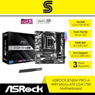 ASROCK B760M PRO-A WIFI LGA1700 Micro-ATX Motherboard