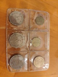 事頭婆 女皇頭香港硬幣一套 1，2，5毫，1，2 及5元 隨機年份
