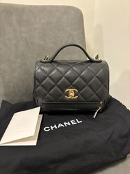 新淨‼️ 晶片款‼️ Chanel business affinity small black gold caviar BA黑金 淡金扣