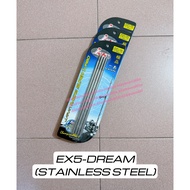 DREAM EX5 CLASS WAVE100 IKK RACING BLOCK STUD - LONG (Stainless Steel) # steel tiang blok racing ex5