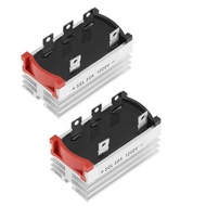 Bridge Rectifier, 2pcs Bridge Rectifier 3 Phase Diode 50 Amp 1200V Aluminum Bridge Rectifier Diode