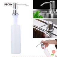 PEONIES Sink Soap Dispenser Pump Detergent Stainless Steel Bathroom Accessories