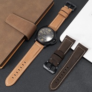 Substitute Panerai Watch Strap Genuine Leather Men's Tissot Tudor Hamilton Casio Retro Watch Strap 22 24Mm 【OCT】
