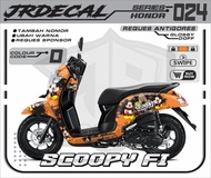 (BISA COD) Decal Motor Scoopy Mickey Mouse full body Full Blok Decal Scopy Mickey MouseNew Fi 2017 2