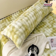 ROWAN1 Plush Pillowcase, Extended Size 48x120 48x150 Pillow Covers,  Soft Multi-color Imitation Rabb