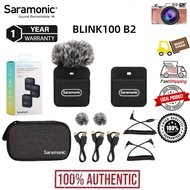 Saramonic Blink 100 B2 Blink100 B2 Ultracompact 2.4GHz Dual-Channel Wireless Microphone (READY STOCK
