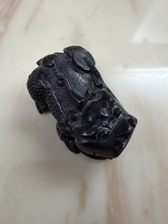 黑曜石貔貅擺件