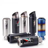 2inch A-R Universal Motorcycle AR Exhaust Pipe Muffler Racing Escape CARBON FIBER Exhaust Moto yamah