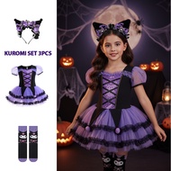 Kuromi Gothic girls' dress – Princess cosplay dress, Halloween costume