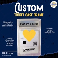 Custom Ticket Holder Acrylic Case Keeper for Concert Tickets Photocard Events