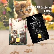 GDORA Gold Bar 0.25gram '' Kitten '' 999.99