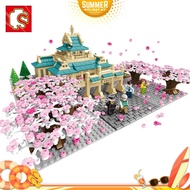 [LED Lighting] Sembo Japan Style Japanese Cherry Blossom Sakura Series Inari Shrine Entrance Buildin