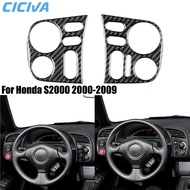 For Honda S2000 AP1 AP2 2000-2009 Carbon Fiber Dashboard Driver Wheel Button Panel Accessories Inter