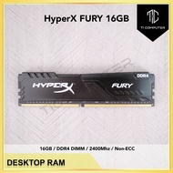 HyperX FURY 16GB DDR4 2400MHz PC4-19200 DIMM Desktop PC RAM